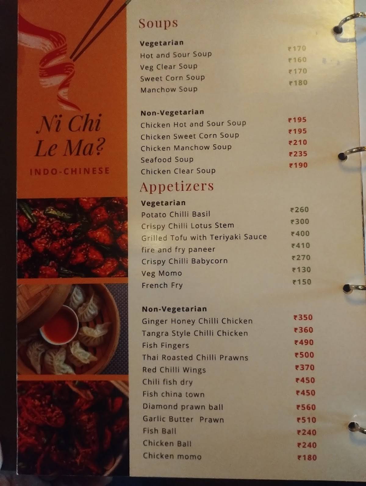 Kitchen Sutra menu