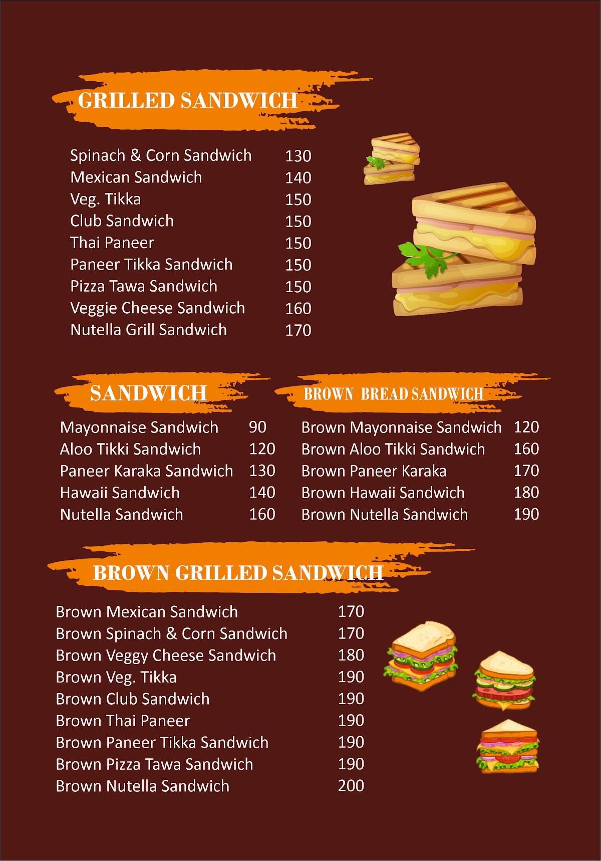 Just Bake Cake Shop & Coffee House Kolhapur menu