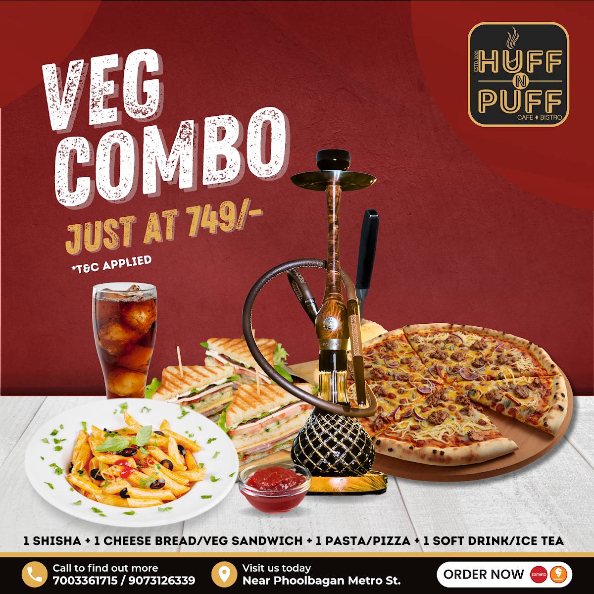Huff N Puff menu