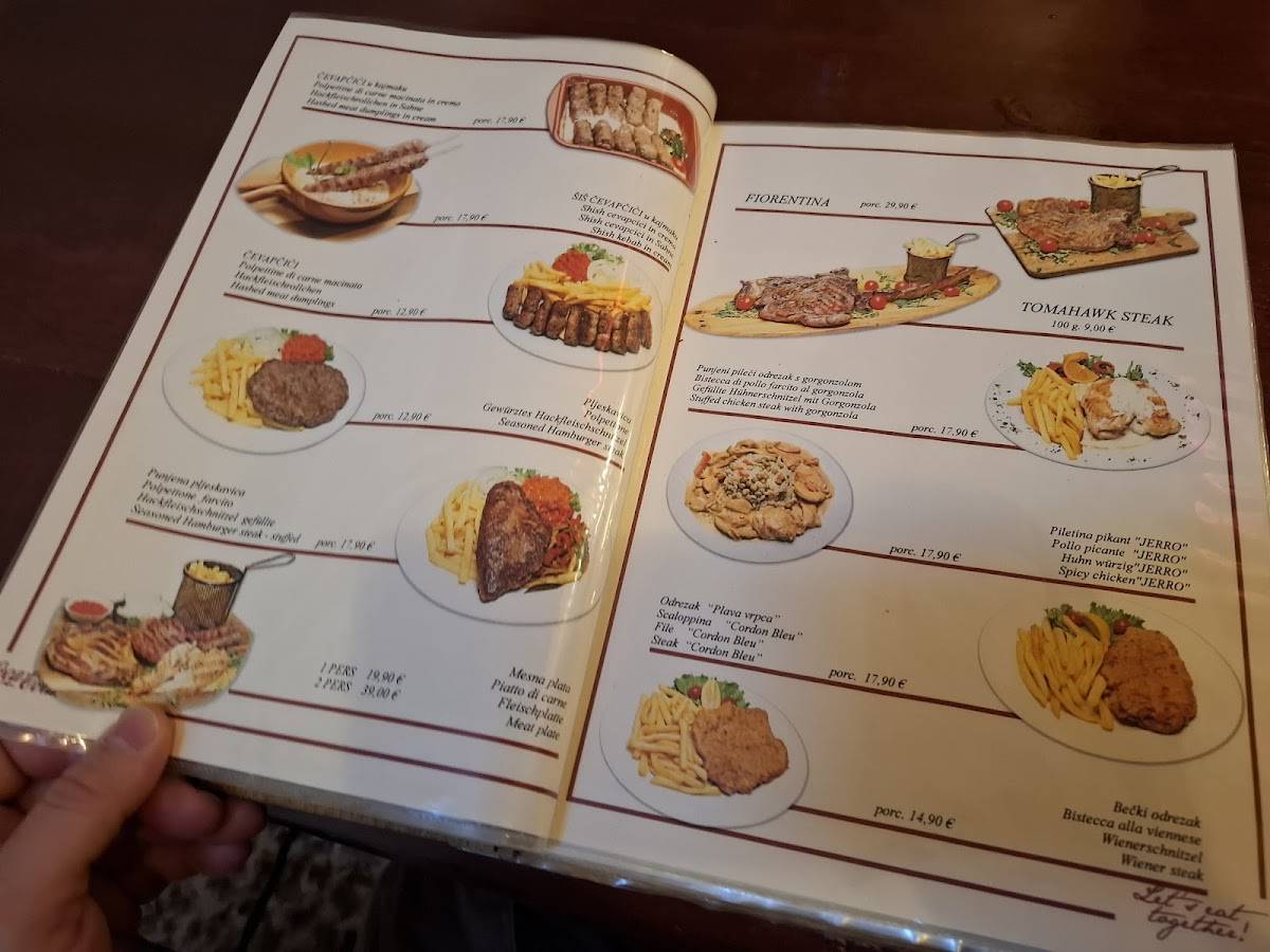 Menu di Konoba restaurant Neptun (Pizza grill seafood) 