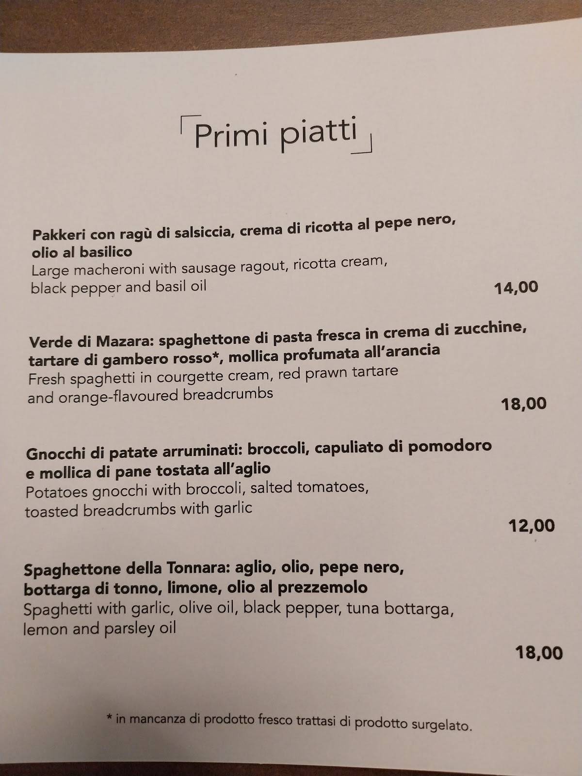 Menu di Konza Pizzeria Pizzoleria Ristorante 