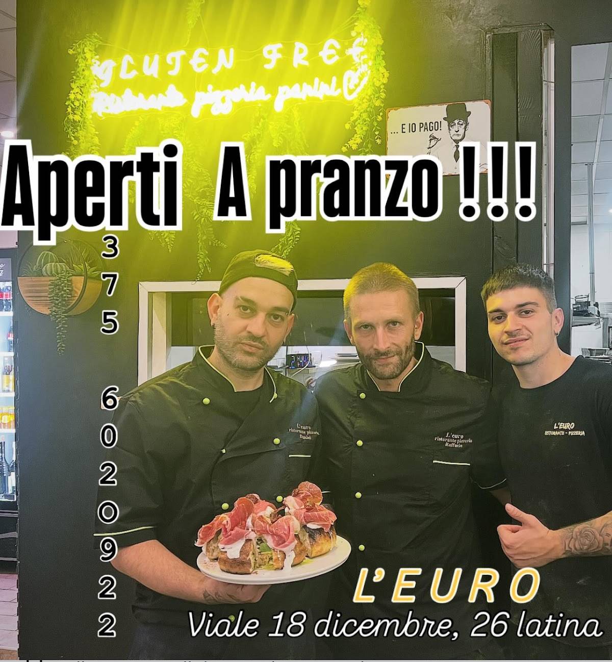 Menu di L’ Euro & gluten free 