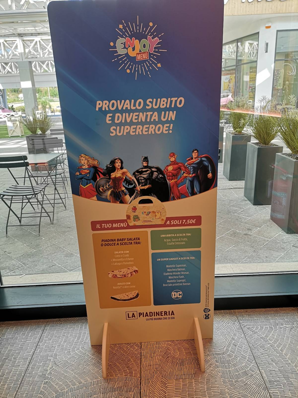 Menu di La Piadineria 