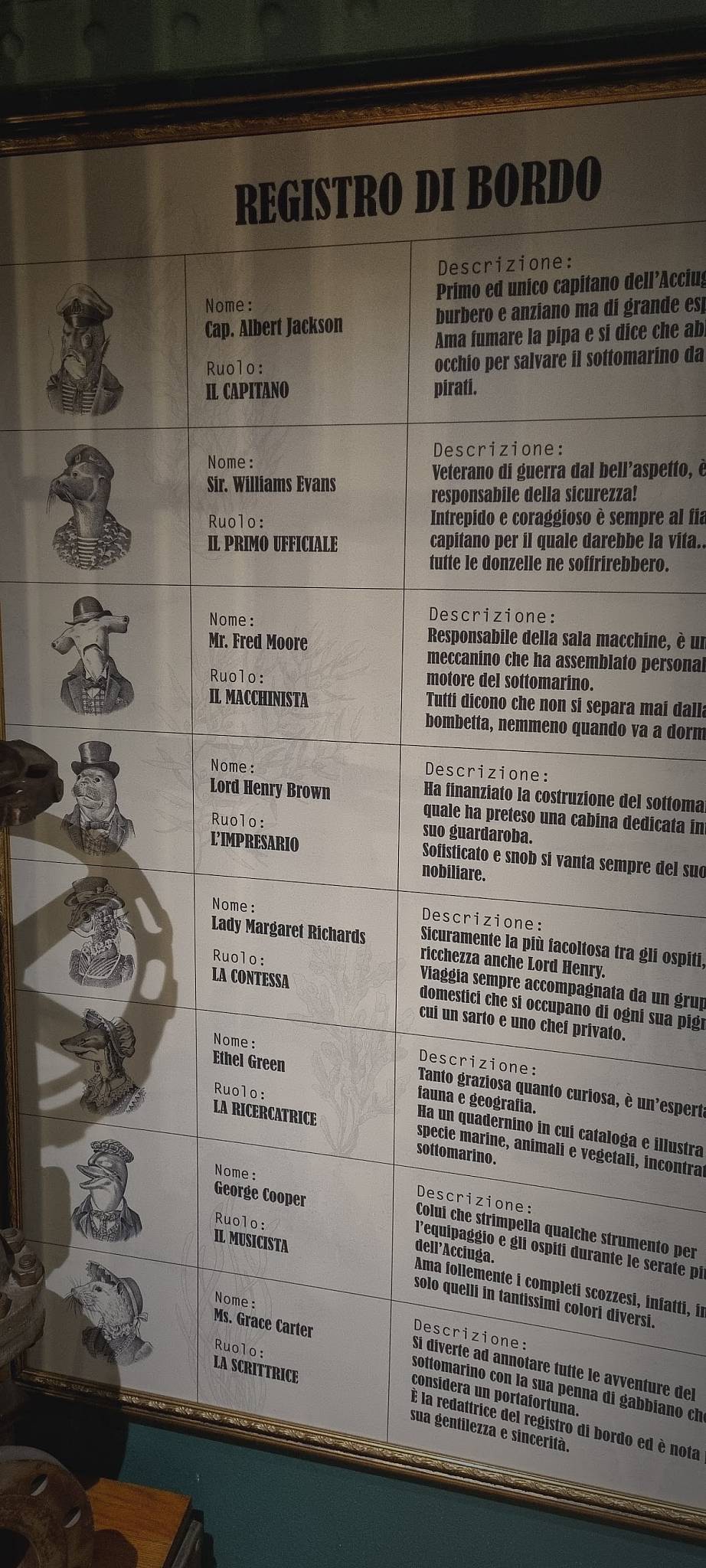 Menu di L'Acciuga Osteria 