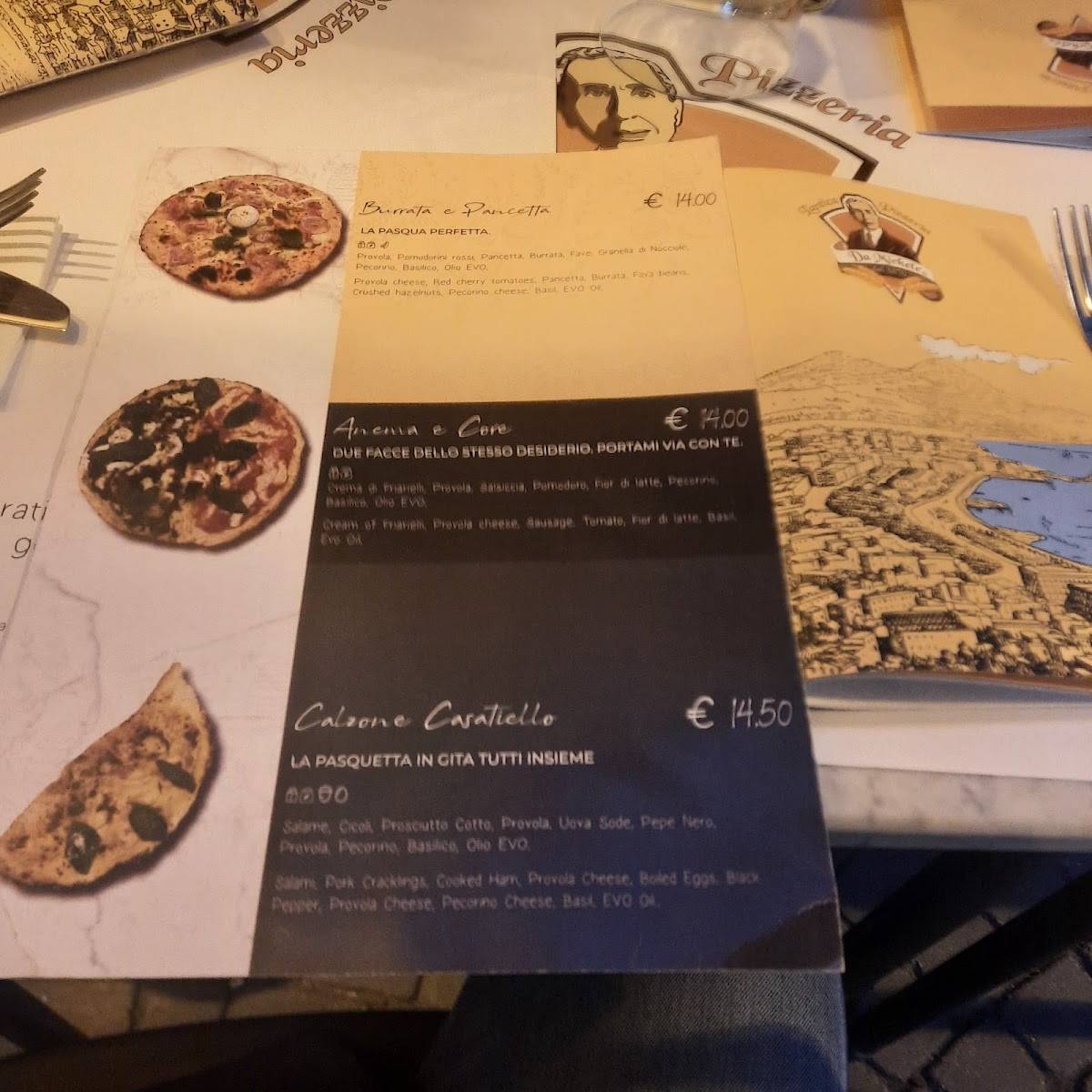 Menu di L’Antica Pizzeria Da Michele 