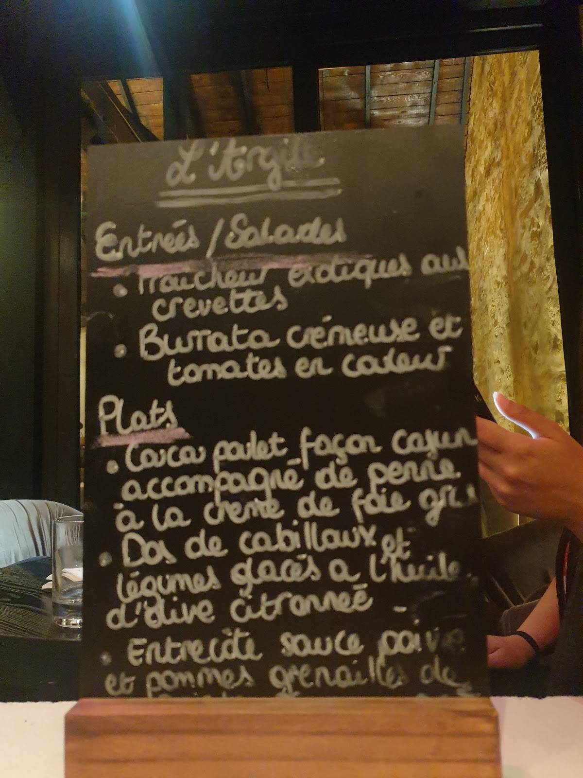 Menu de L'Argile