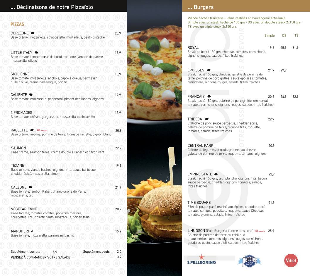 Menu de L'Edito Dijon