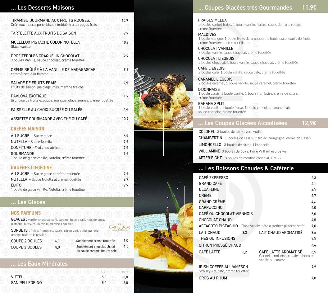 Menu de L'Edito Dijon