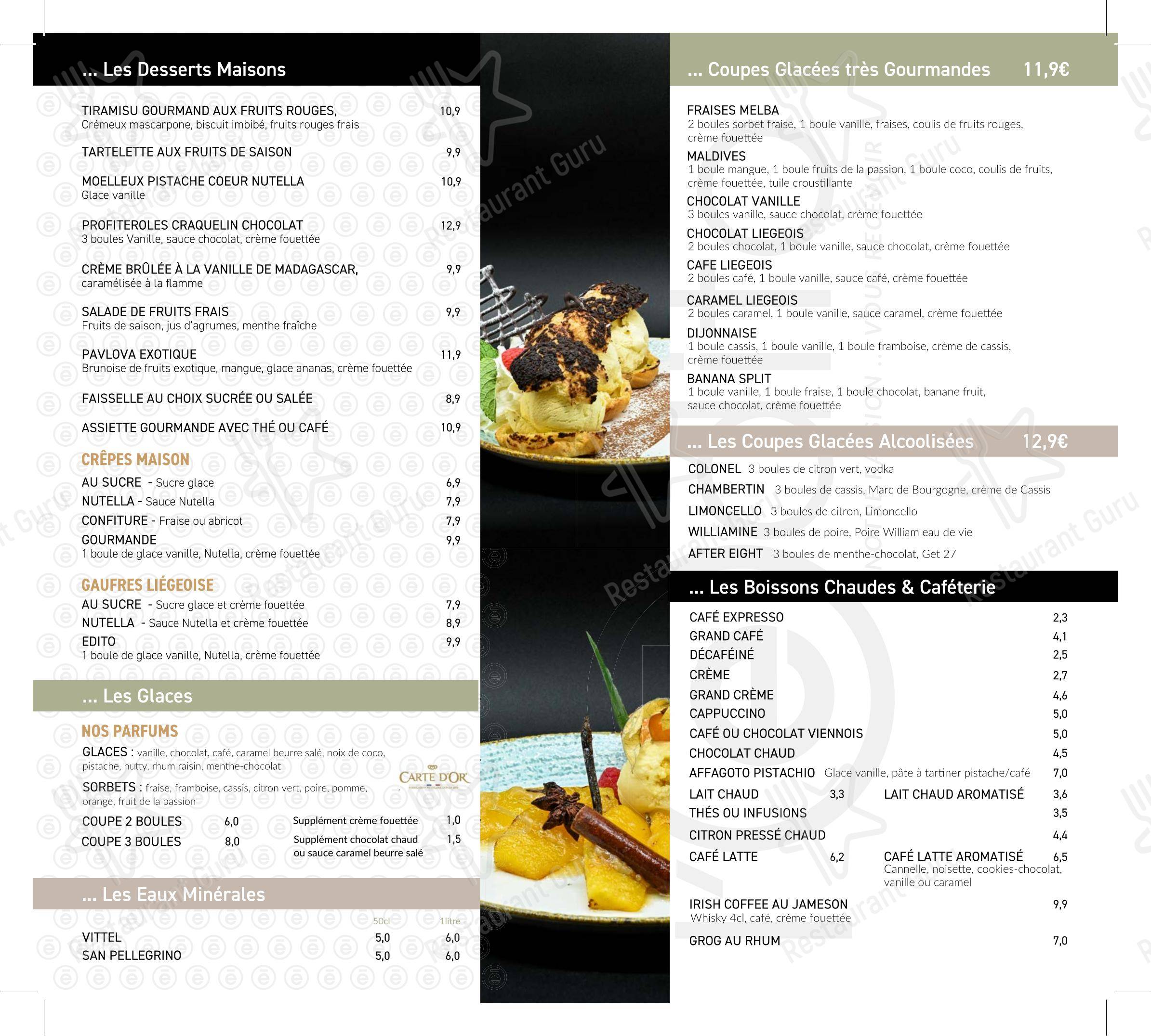 Menu pour L'Edito Dijon - Menu