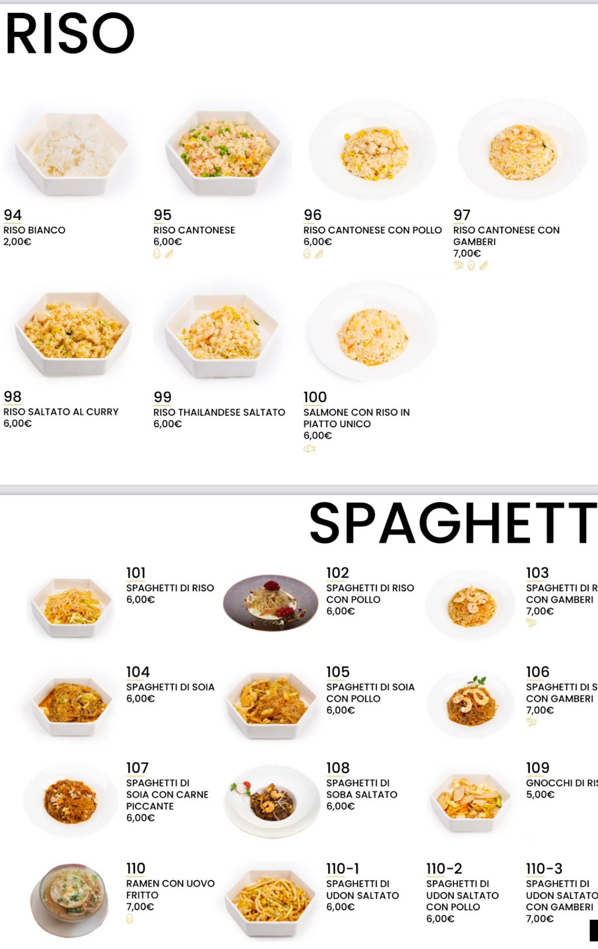 Menu di LH wok ristorante 