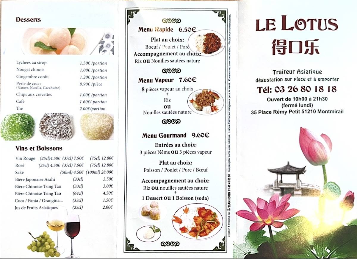 Menu de LOTUS