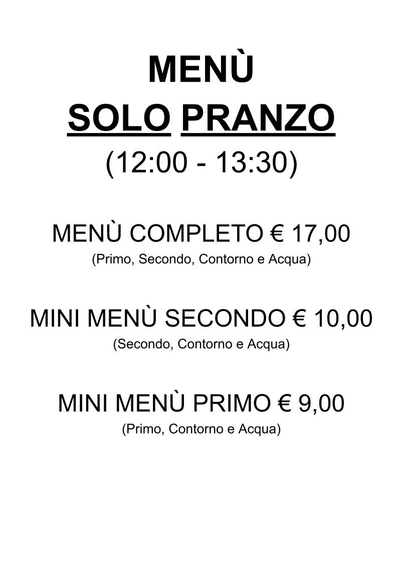 Menu di L'Oasi 