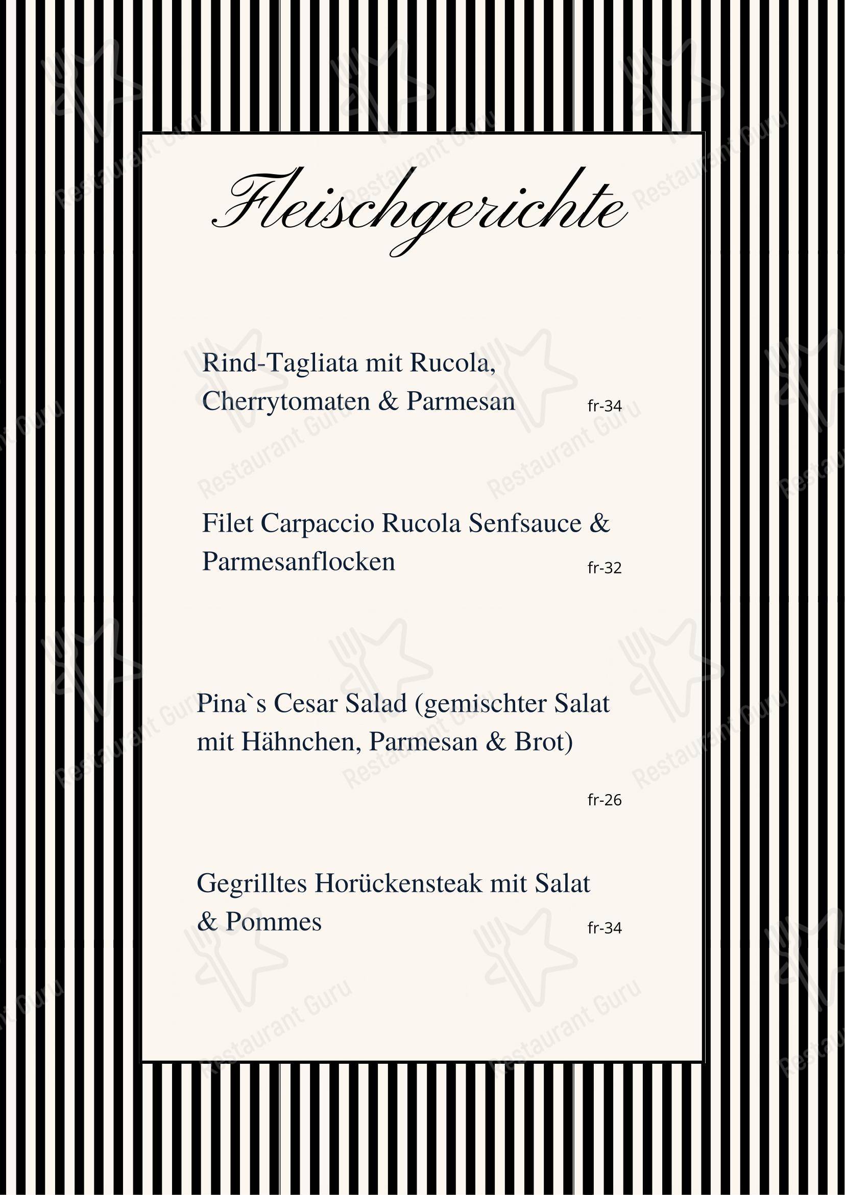 La Bottega da Pina in Kloten - Menu