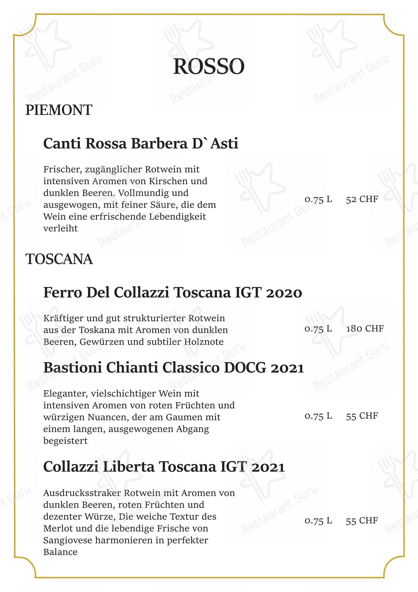 Menu di La Bottega da Pina - Menu bar