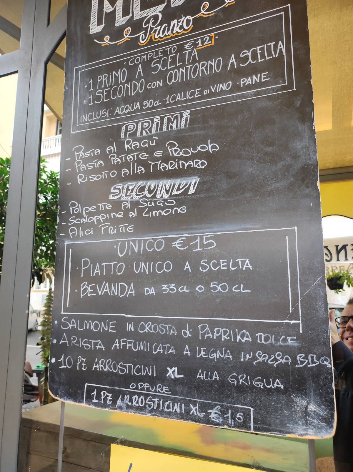 Menu di Ristorante la Caletta 