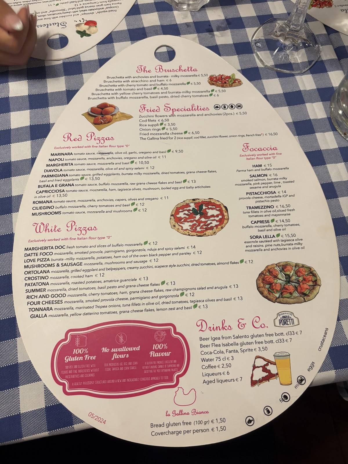 Menu di La Gallina Bianca 