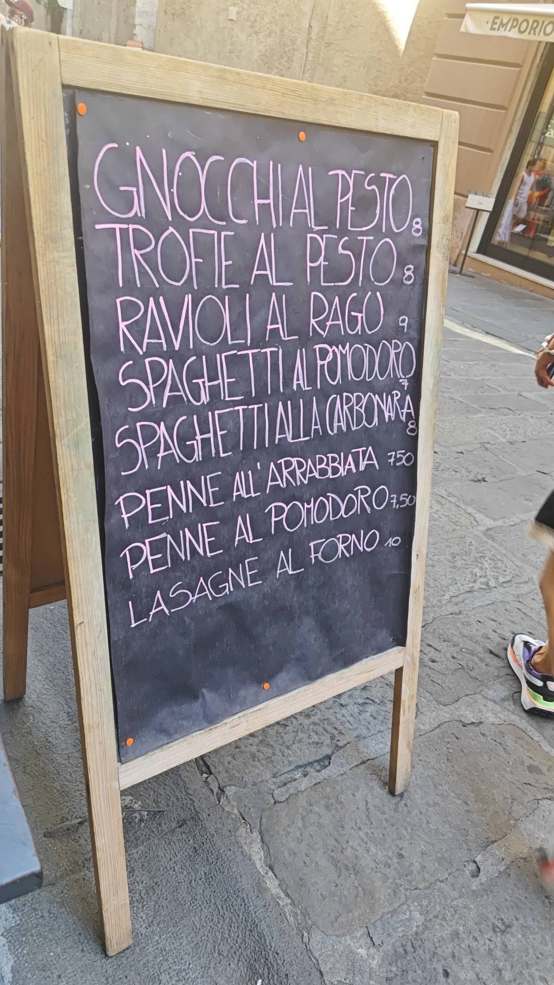 Menu di La Genovese 