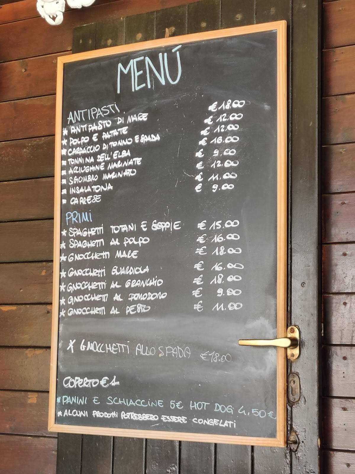 Menu di La Guardiola 
