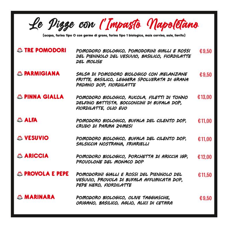 Menu di La Maddy 