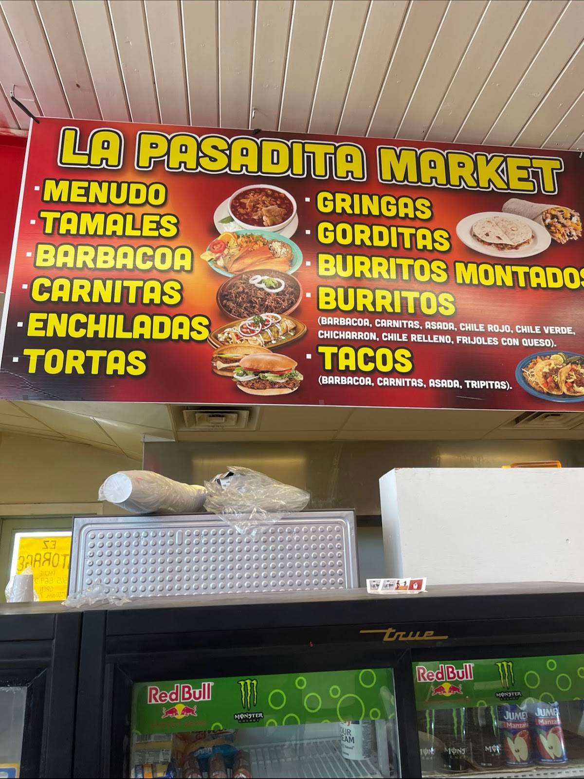 Menu at La Pasadita Market restaurant, Bosque Farms