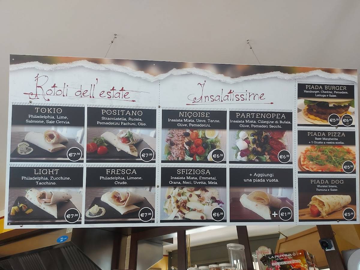 Menu di La Piadéina 