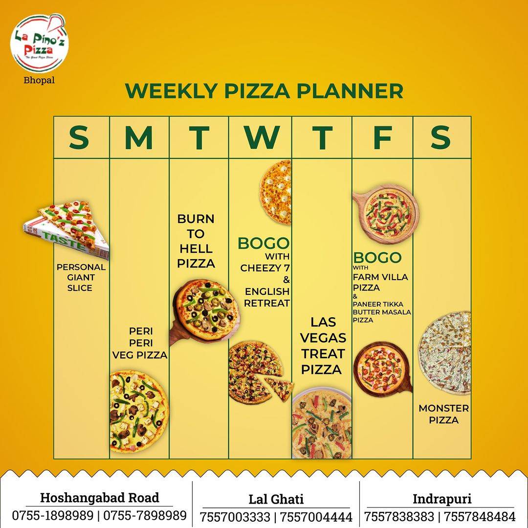 La Pino'z Pizza menu