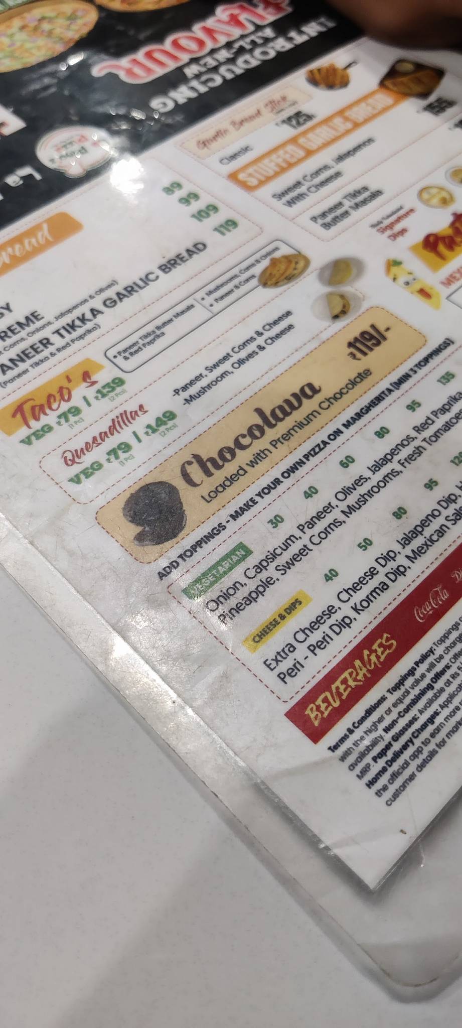 La Pino'z Pizza Morbi menu