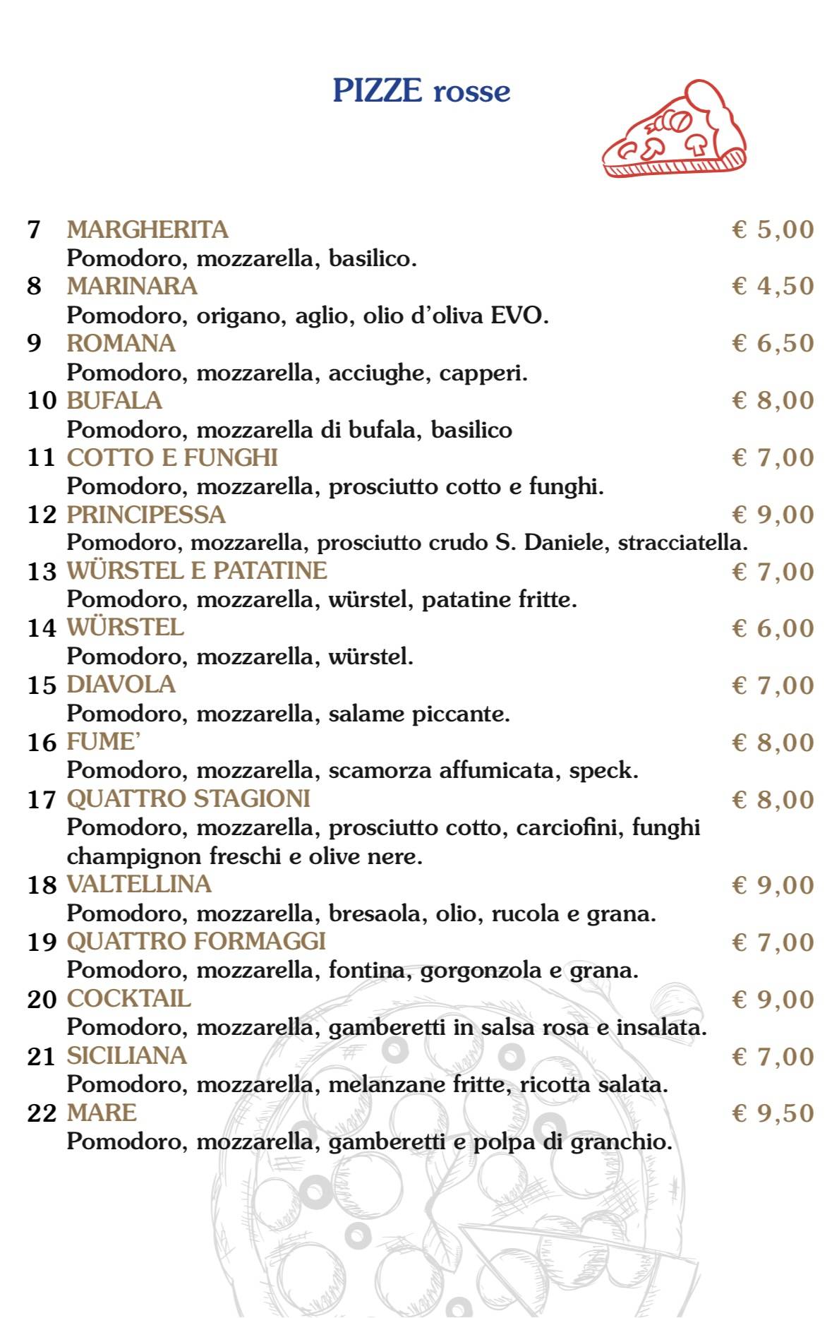 Menu di L'altro mondo 