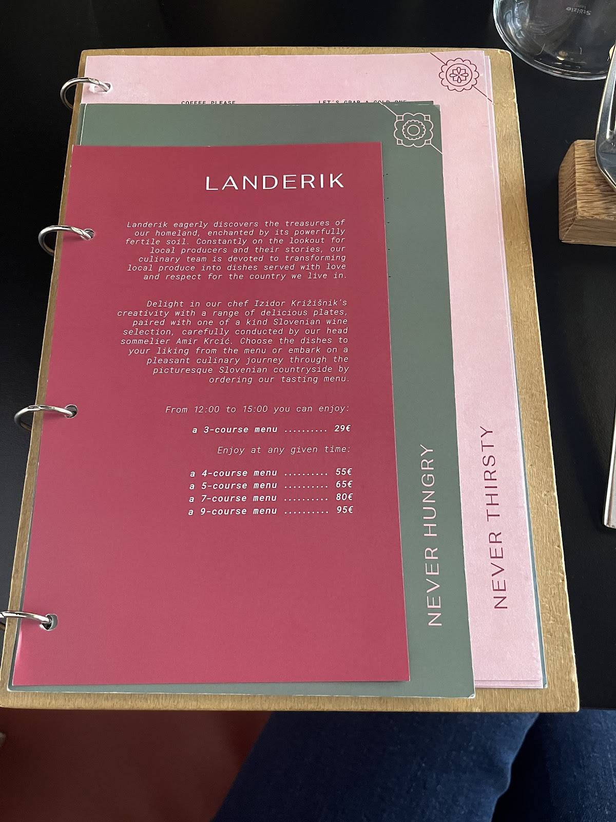 Menu di Landerik 