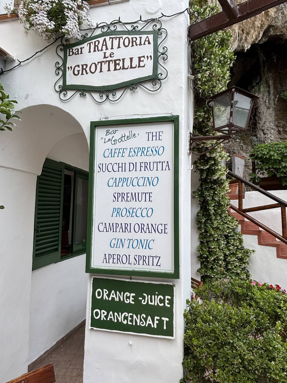 Menu di Le Grottelle 