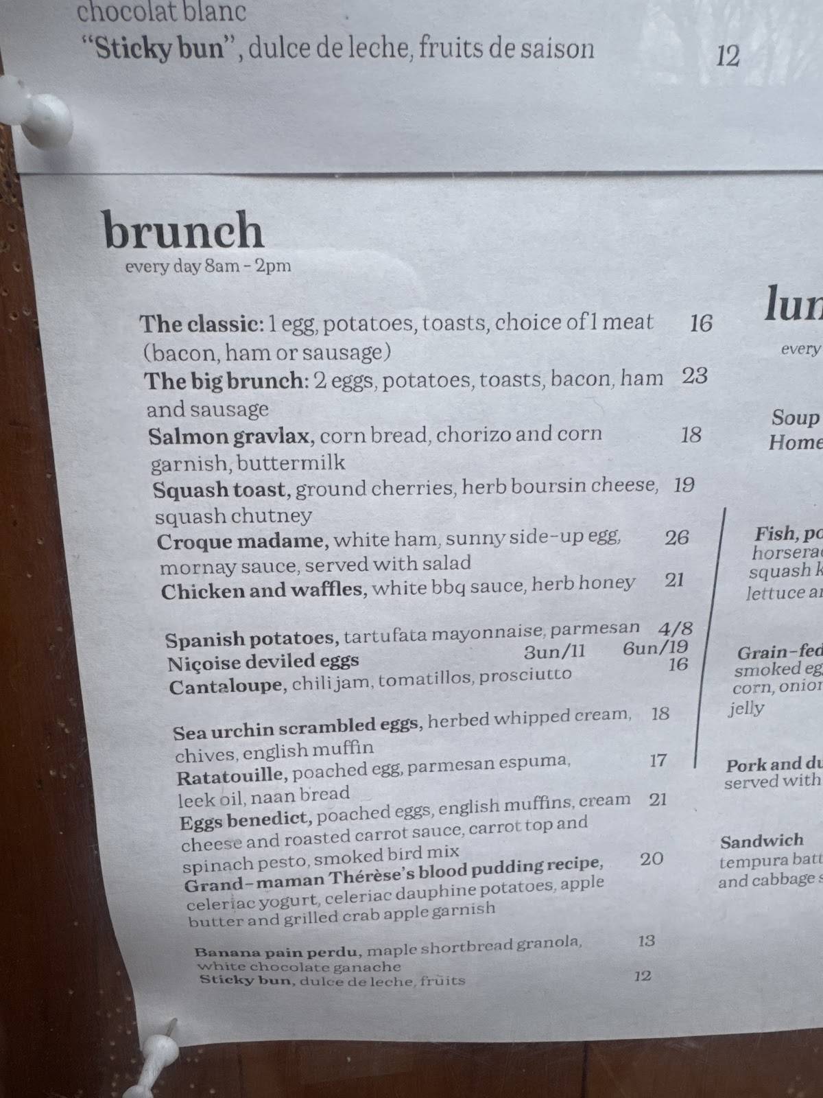 Menu de Le Hobbit