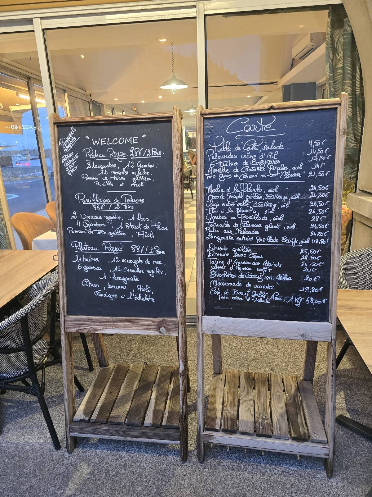 Menu de Le Véradier