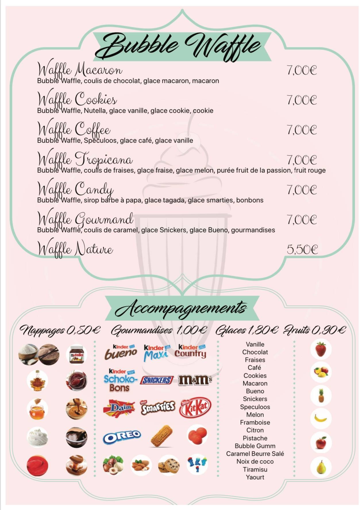 Menu au Le palais gourmand Var restaurant, Grimaud