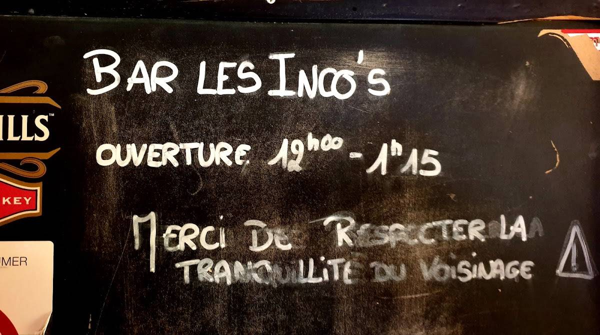 Menu de Les Incorruptibles