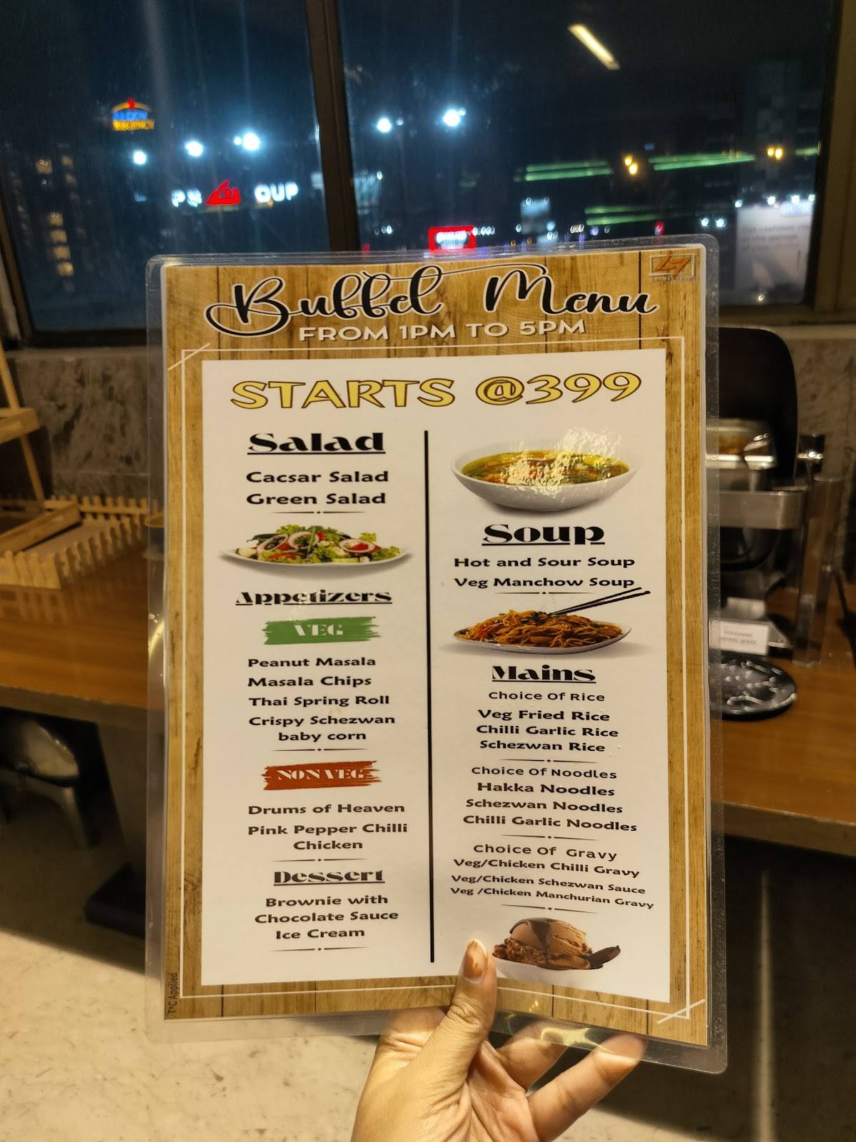 Stories Cafe & Lounge menu