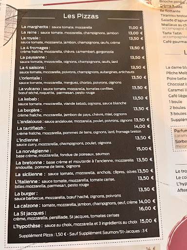 Menu de L’Hypothèse Combourg