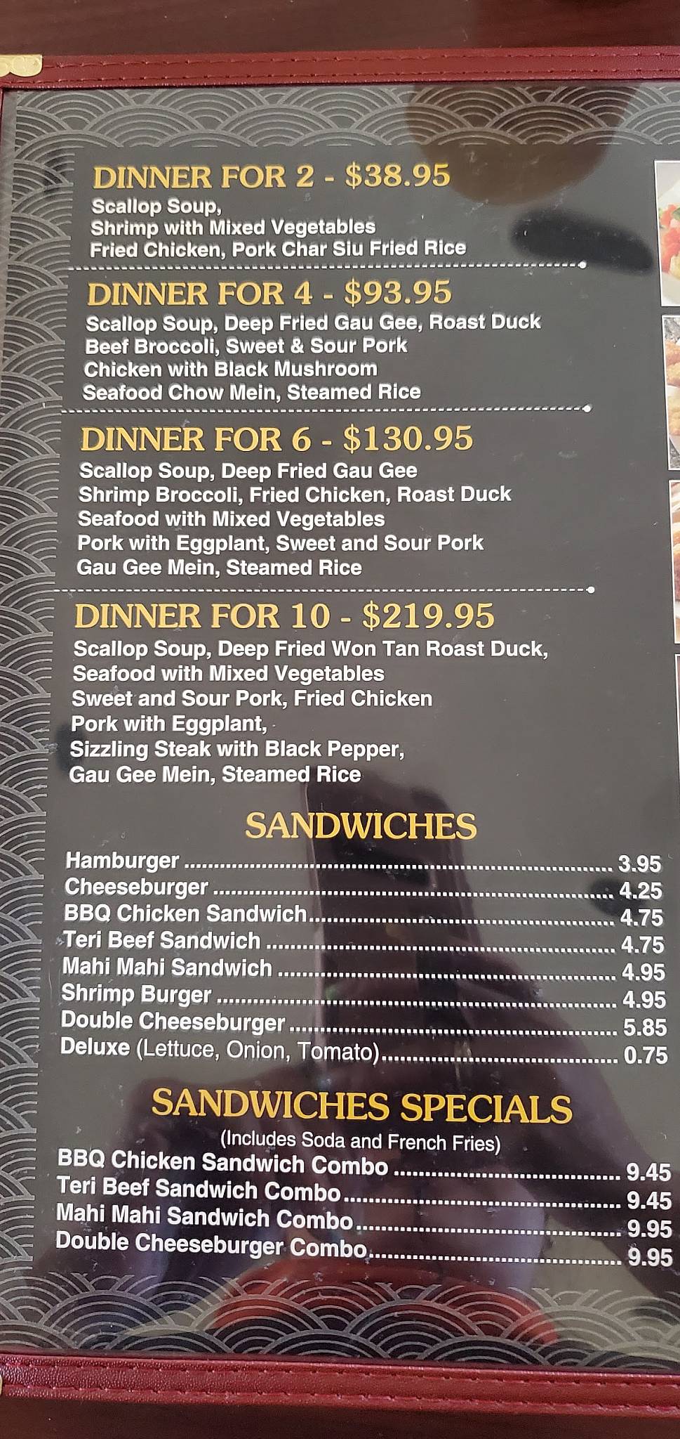 Menu At Garden Island Barbecue Chinese Restaurant Lihue