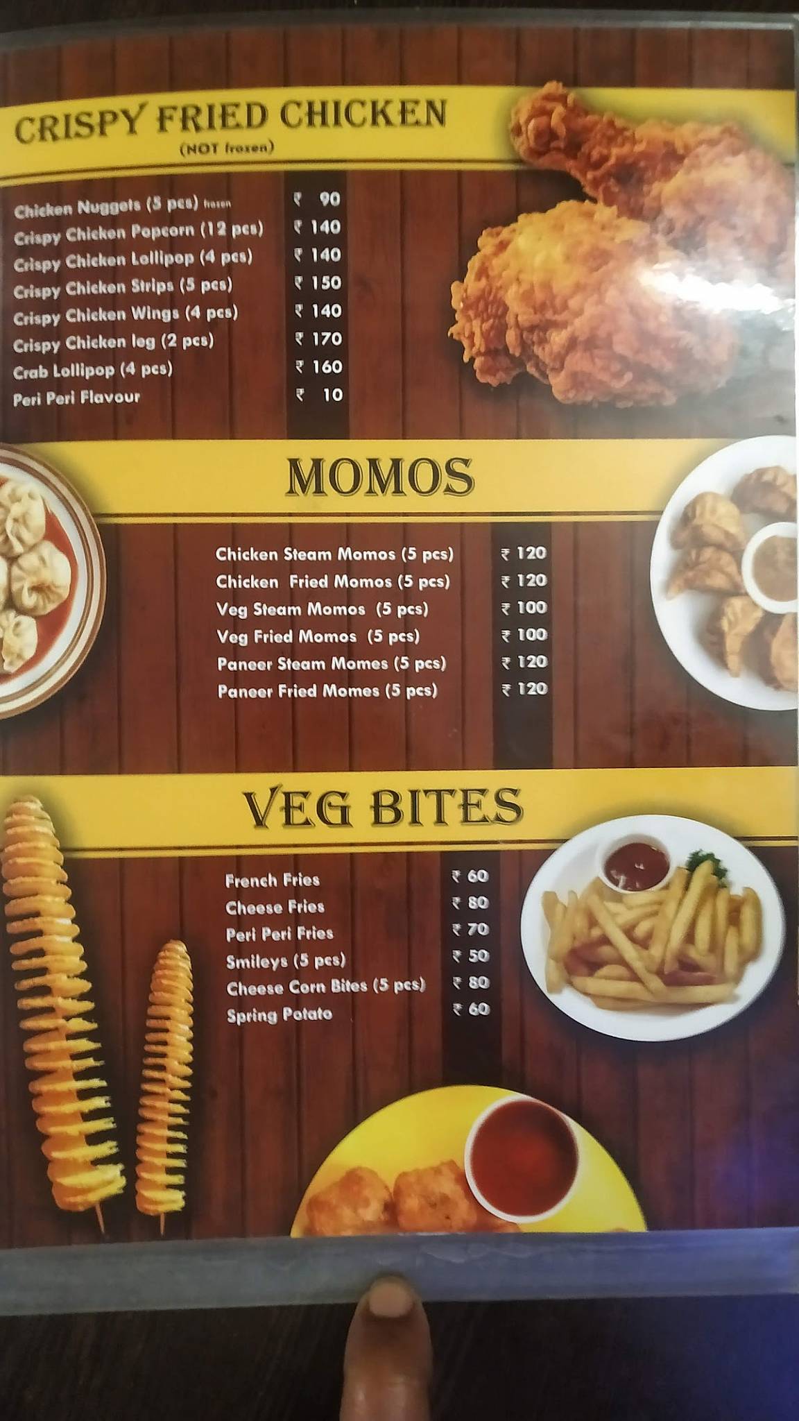 Little pirate menu
