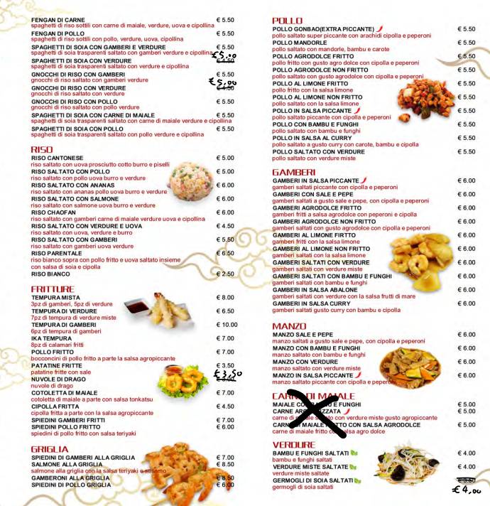Menu di Lojer Sushi 