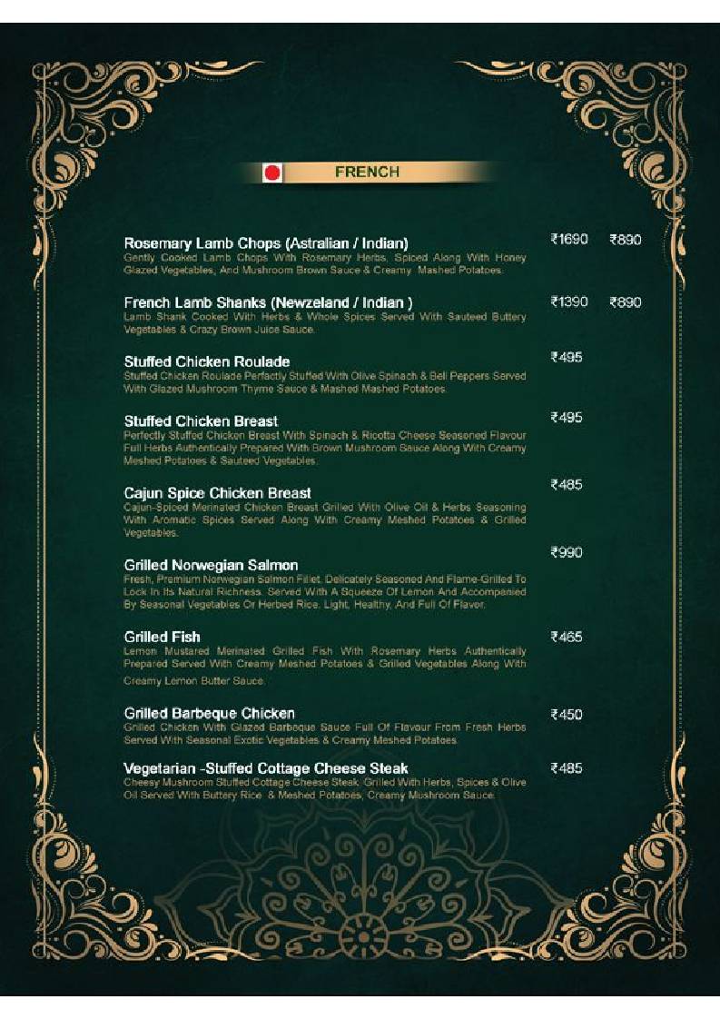 London Coffee Club (A unit of the wales), Agra menu