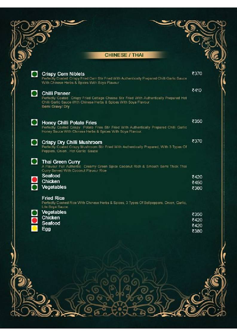 London Coffee Club (A unit of the wales), Agra menu