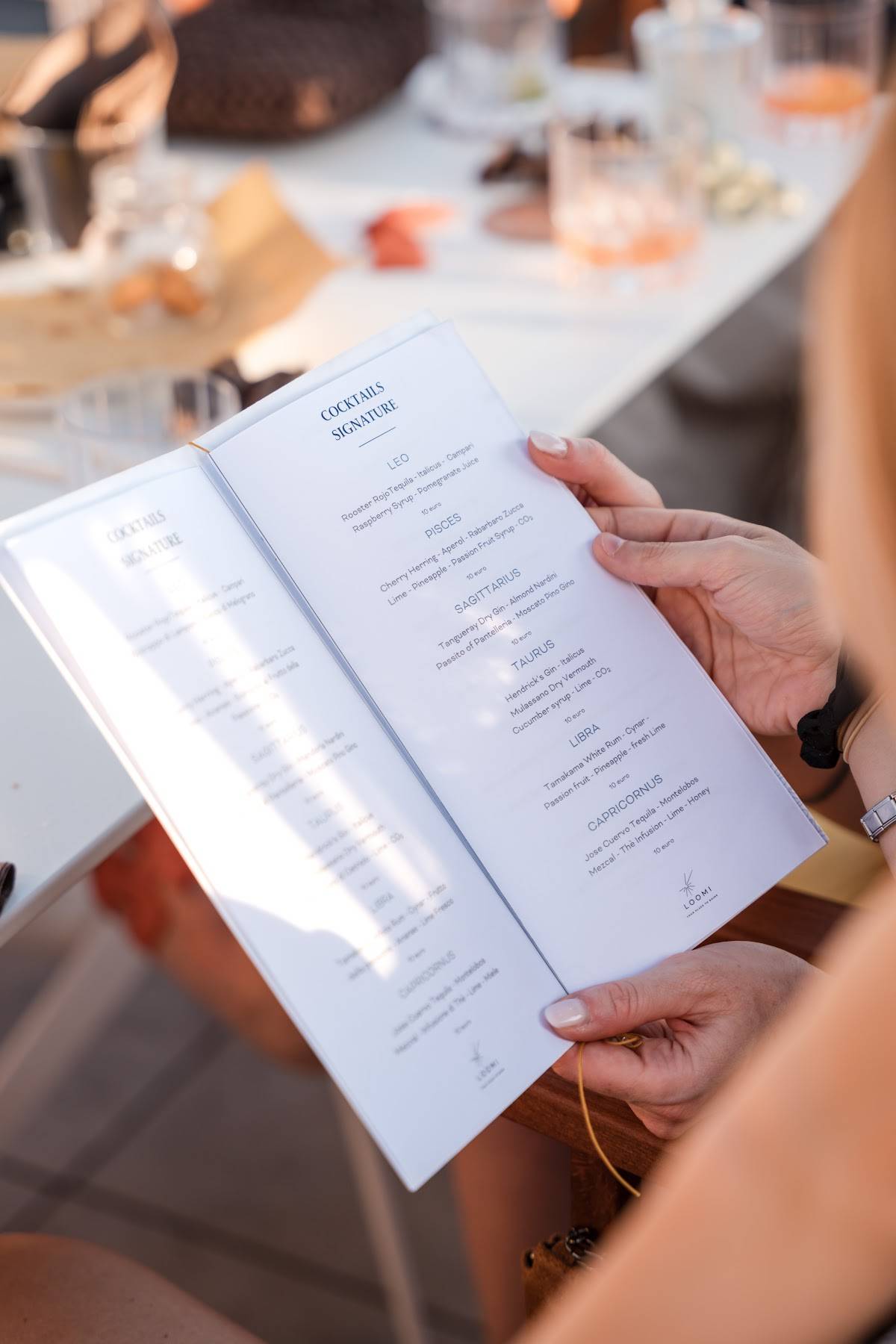 Menu di Loomi Rooftop Bar 