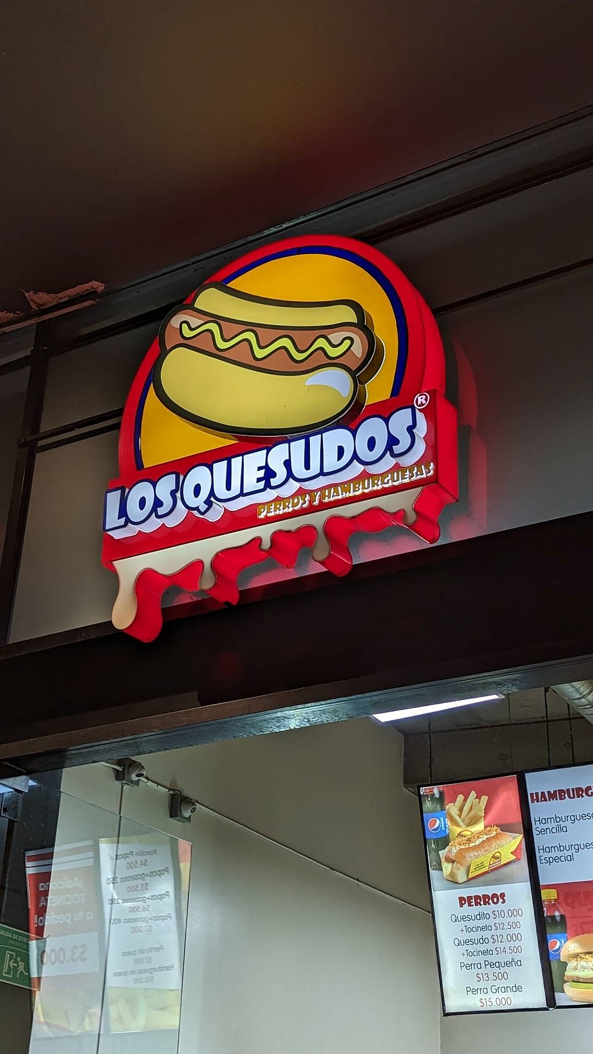 Menu at Los Quesudos Perros y Hamburguesas Sede El Poblado restaurant,  Colombia