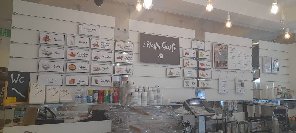 Menu di -9 Gelato Italiano 