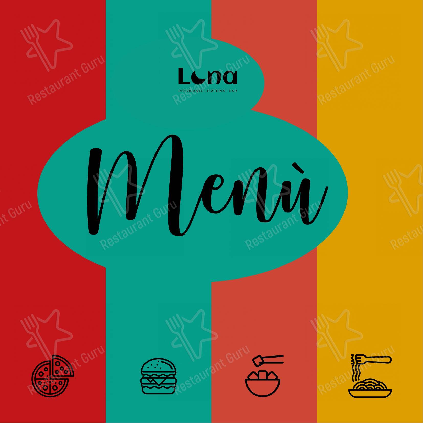 Menu bar per Luna Cafè ristorante