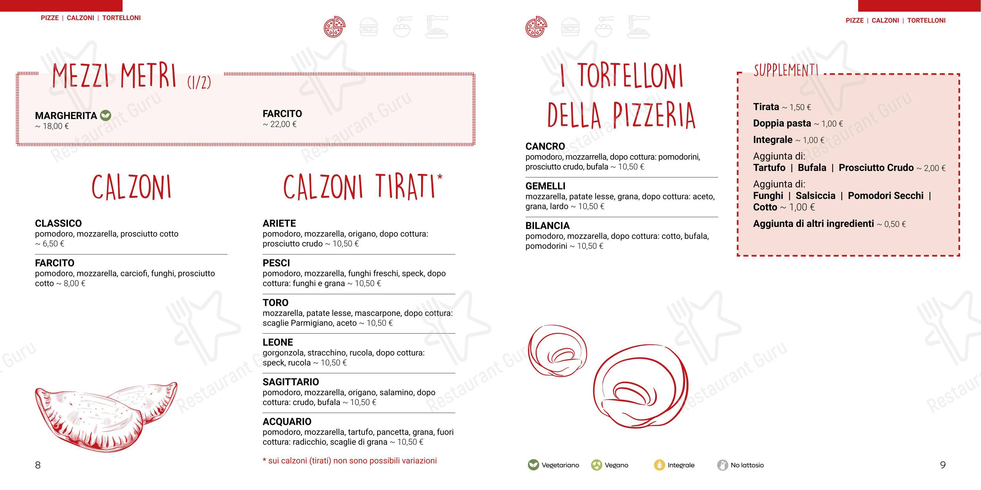 Menu di Luna Cafè - Menu bar