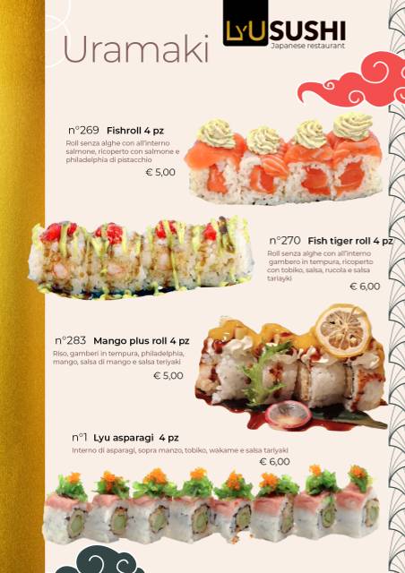 Menu di LyU Sushi Experience 