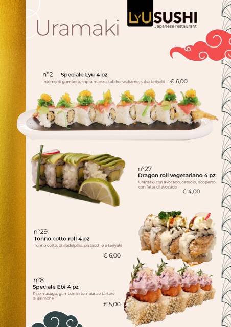 Menu di LyU Sushi Experience 