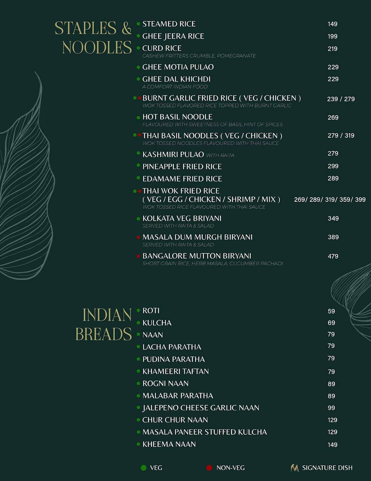Macaw by Stories- OMR, Chennai menu