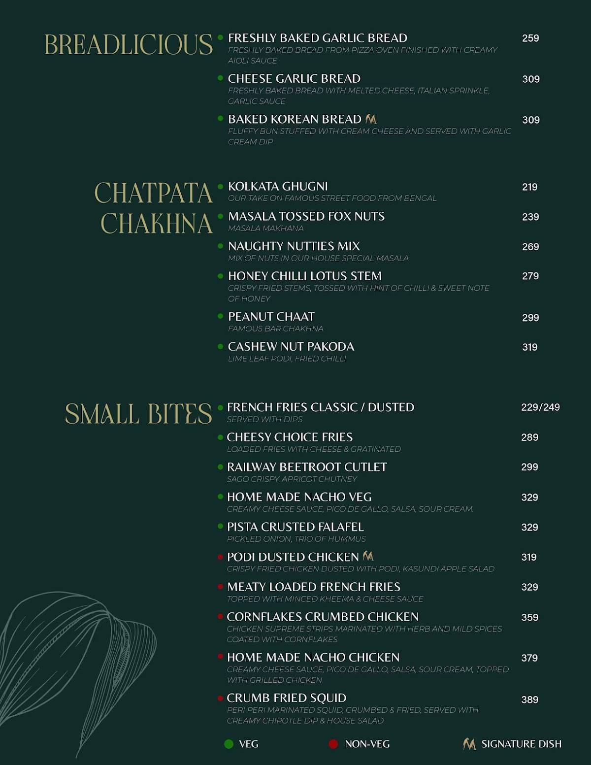 Macaw by Stories- OMR, Chennai menu